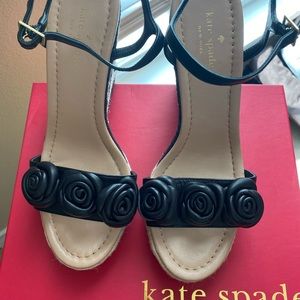 Kate Spade Jill Rosette wedge sandals